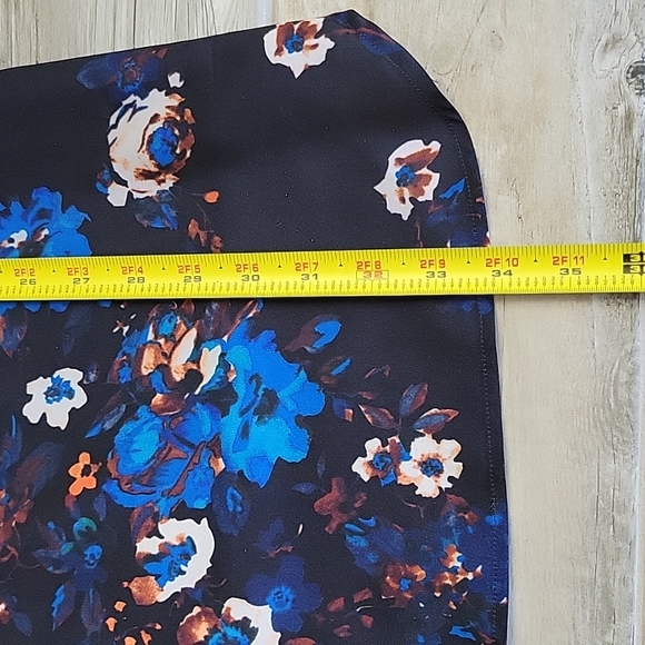 Yumi Kim black and blue floral dress size small - Picture 7 of 10